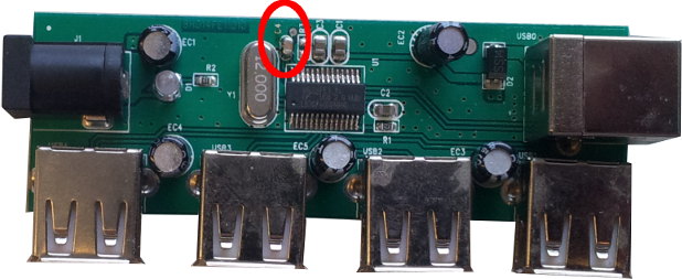 logilink ua0085 usb hub Innenansicht