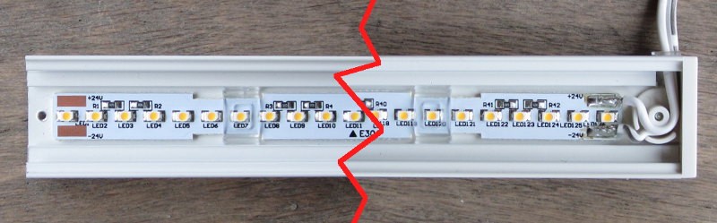 Innenansicht der OMLOP-LED-Leisten