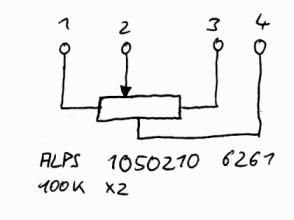 Schaltplan des ALPS-Potis