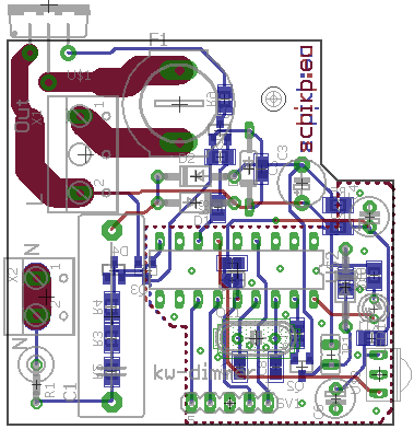 Das Board des Dimmers