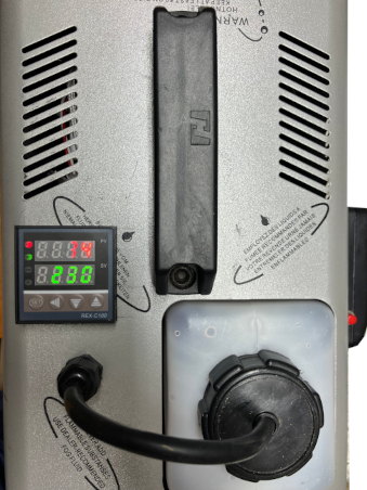 Ansicht der Nebelmaschine mit PID-Regler
