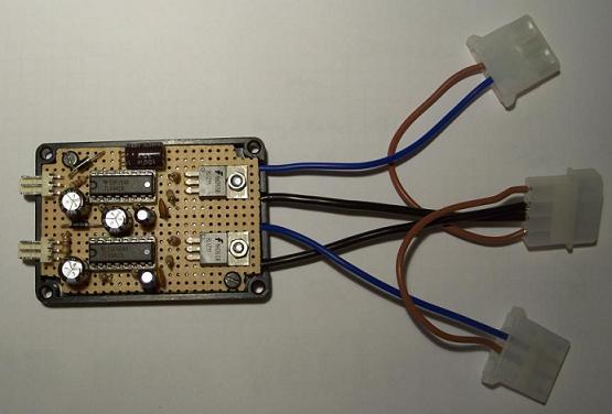 Fertig aufgebaute Elektronik